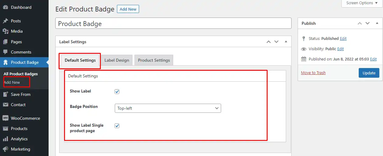 Download webtool of webapp Productbadges voor Woocommerce