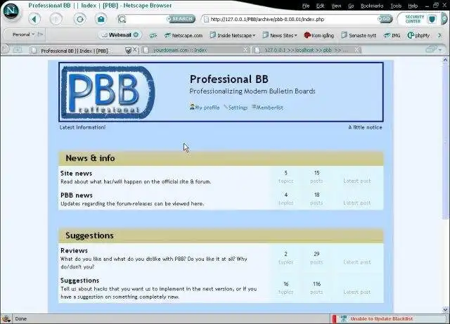 Download web tool or web app Professional BB