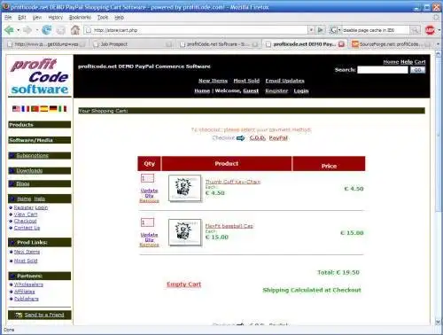 ดาวน์โหลดเครื่องมือเว็บหรือเว็บแอป profitCode Shopping Cart