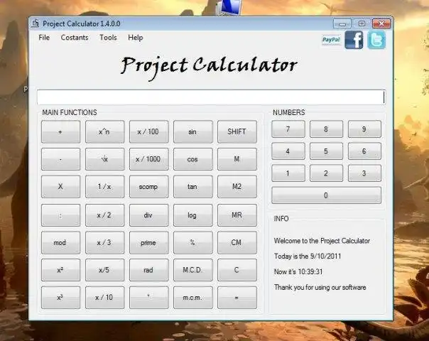 Mag-download ng web tool o web app Project Calculator