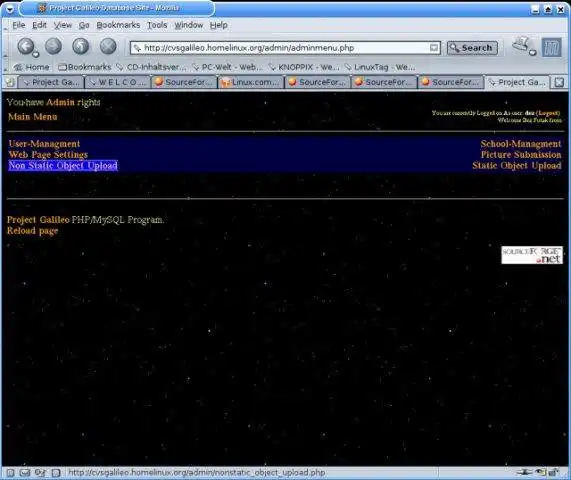 Download web tool or web app ProjectGalileo to run in Linux online