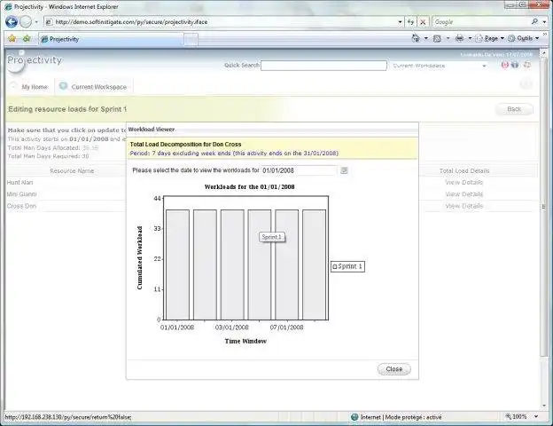 Download web tool or web app Projectivity