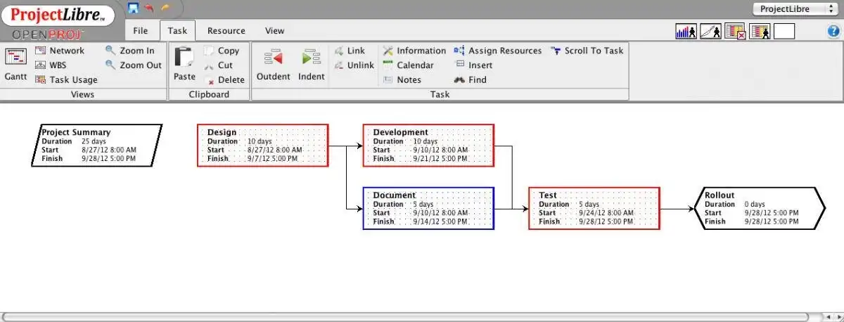 Download web tool or web app ProjectLibre - Project Management