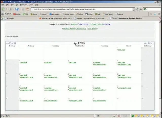 Mag-download ng web tool o web app Project Manager Galore