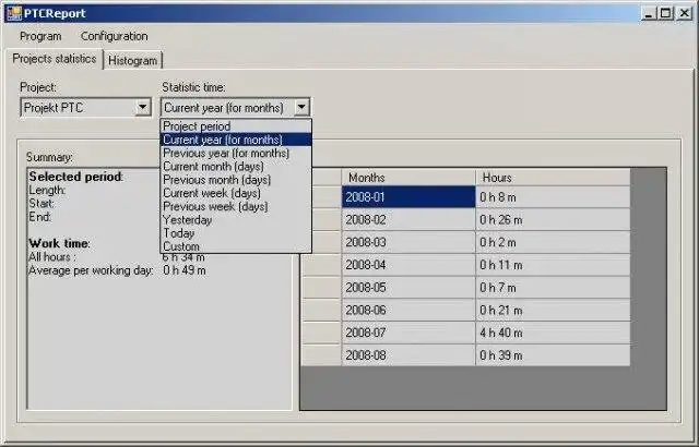 Download web tool or web app Project Time Counter