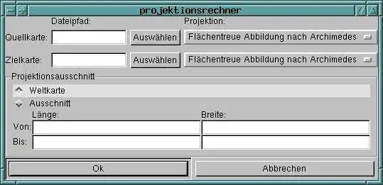 Download web tool or web app projektionsrechner to run in Linux online