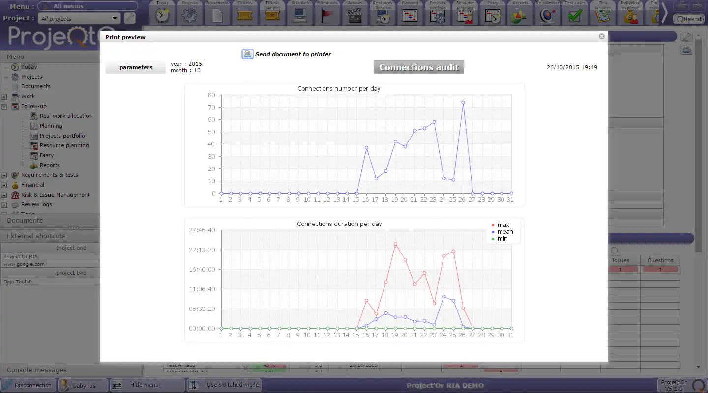 Download web tool or web app ProjeQtOr - Project Management Tool