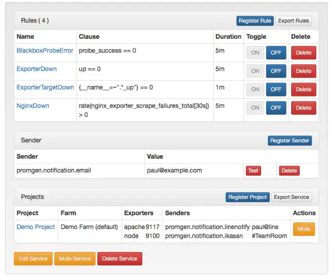 Mag-download ng web tool o web app na Promgen