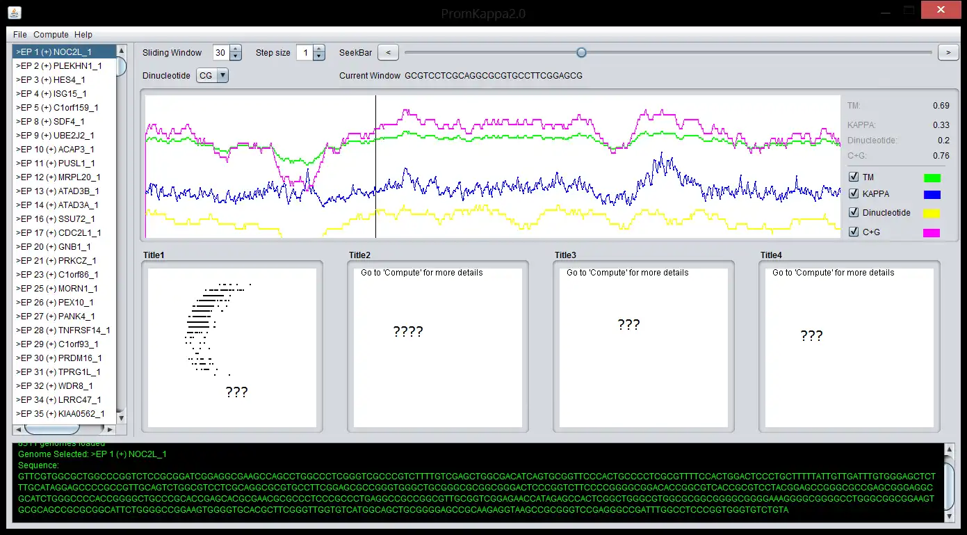 Download web tool or web app PromKappa 2.0 (DNA patterns in Java)