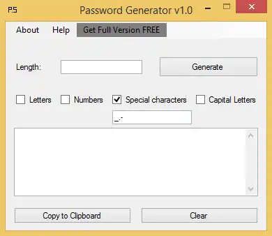 Download webtool of web-app Pro Password Generator