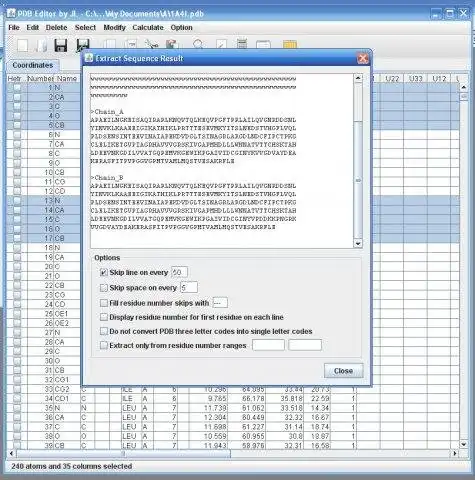 Download web tool or web app Protein Data Bank (PDB) File Editor