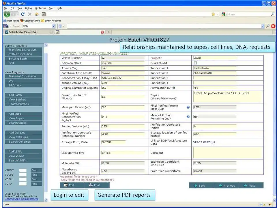 Download web tool or web app ProteinTracker to run in Windows online over Linux online