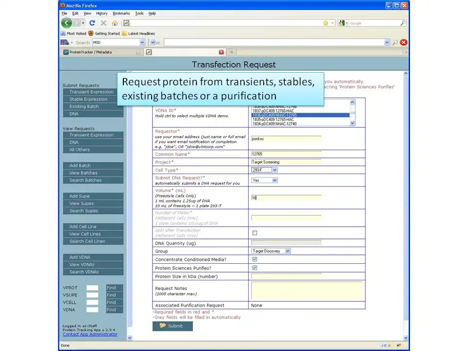 Download web tool or web app ProteinTracker to run in Windows online over Linux online
