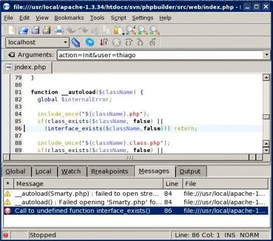 Unduh alat web atau aplikasi web Protoeditor debugger frontend