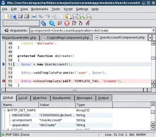 Unduh alat web atau aplikasi web Protoeditor debugger frontend