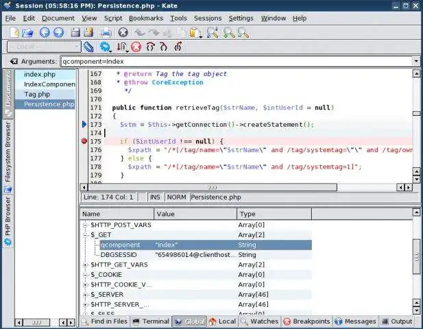 Unduh alat web atau aplikasi web Protoeditor debugger frontend