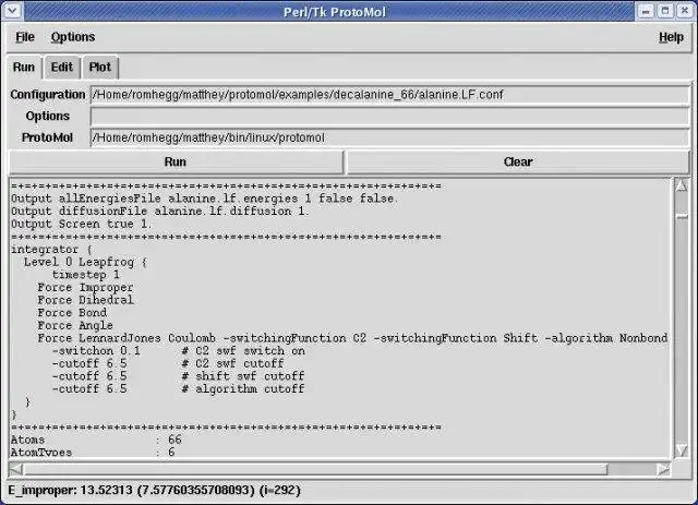 Mag-download ng web tool o web app na ProtoMol- Molecular Dynamics Simulation