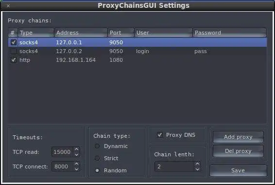 Download web tool or web app ProxyChainsGUI