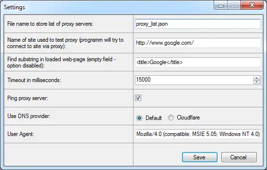 Download webtool of webapp Proxy Checker