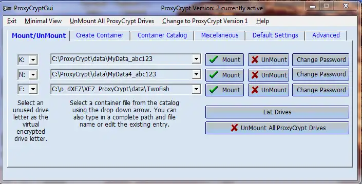 Unduh alat web atau aplikasi web ProxyCryptGUI