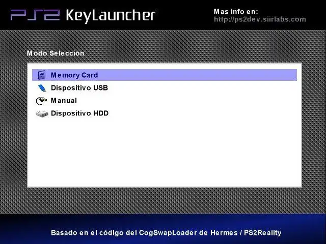 Téléchargez l'outil Web ou l'application Web PS2 KeyLauncher pour l'exécuter sous Linux en ligne