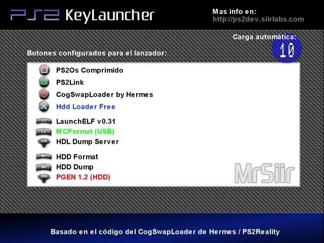Linux'ta çevrimiçi çalıştırmak için web aracını veya web uygulamasını PS2 KeyLauncher'ı indirin