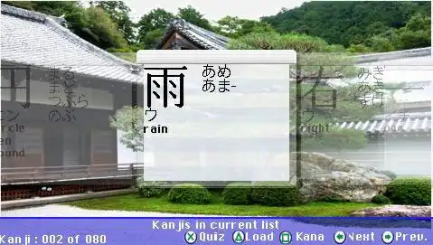 Mag-download ng web tool o web app na Psp Kanji para tumakbo sa Windows online sa Linux online