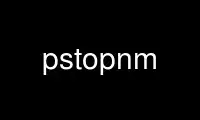 Run pstopnm in OnWorks free hosting provider over Ubuntu Online, Fedora Online, Windows online emulator or MAC OS online emulator