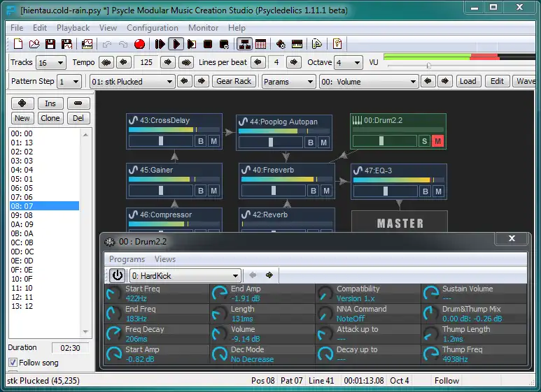 Télécharger l'outil Web ou l'application Web Psycle Modular Music Creation Studio