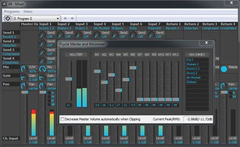 웹 도구 또는 웹 앱 다운로드 Psycle Modular Music Creation Studio