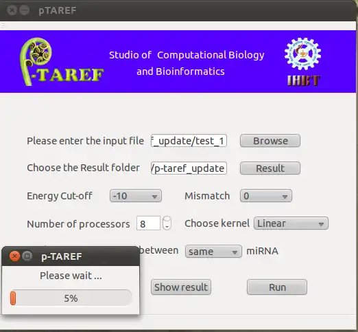 Download web tool or web app p-TAREF to run in Linux online