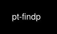 Run pt-findp in OnWorks free hosting provider over Ubuntu Online, Fedora Online, Windows online emulator or MAC OS online emulator