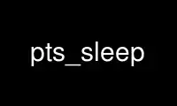 Exécutez pts_sleep dans le fournisseur d'hébergement gratuit OnWorks sur Ubuntu Online, Fedora Online, l'émulateur en ligne Windows ou l'émulateur en ligne MAC OS