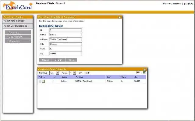 Download web tool or web app punchcard