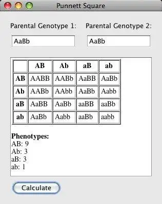 Download web tool or web app Punnett Square Caclulator