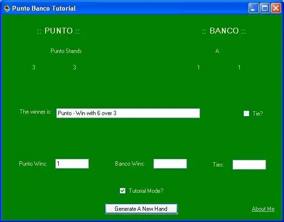 Download web tool or web app Punto Banco Tutorial
