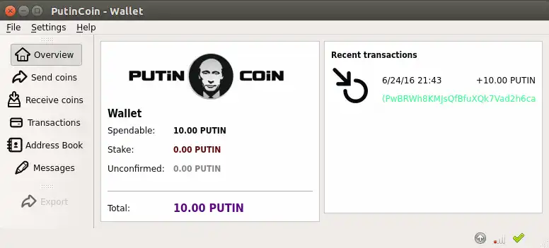 Download web tool or web app PutinCoin