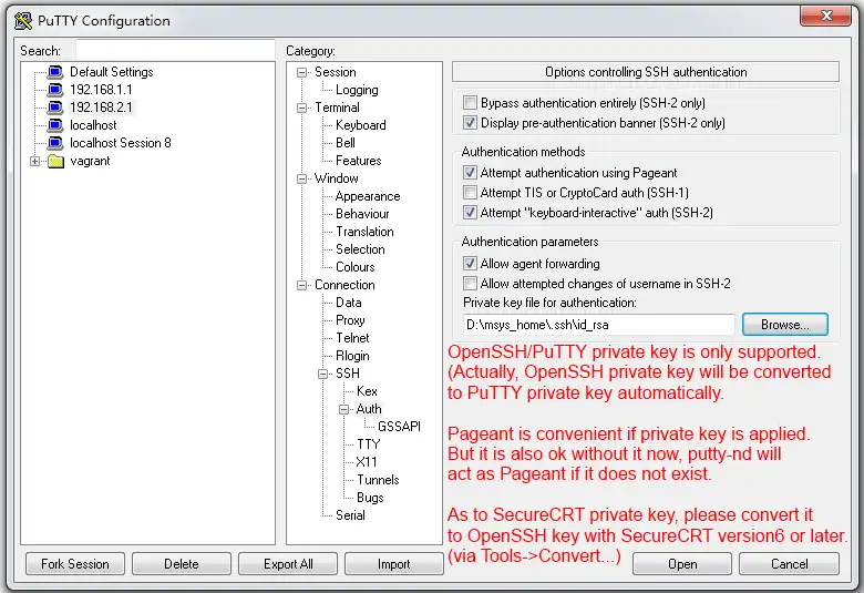 Muat turun alat web atau apl web putty-nd