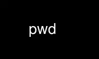 Run pwd in OnWorks free hosting provider over Ubuntu Online, Fedora Online, Windows online emulator or MAC OS online emulator