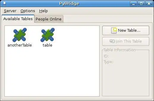 Tải xuống công cụ web hoặc ứng dụng web PyBridge - một trò chơi đánh cầu trực tuyến miễn phí chạy trên hệ điều hành Linux trực tuyến