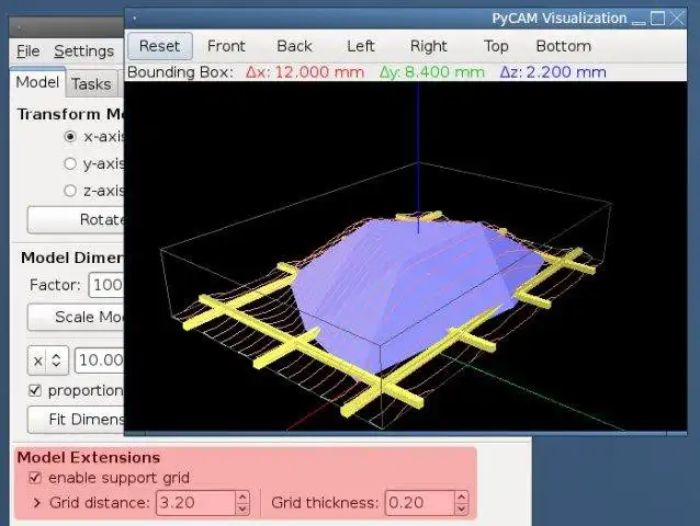 Tải xuống công cụ web hoặc ứng dụng web PyCAM để chạy trong Linux trực tuyến