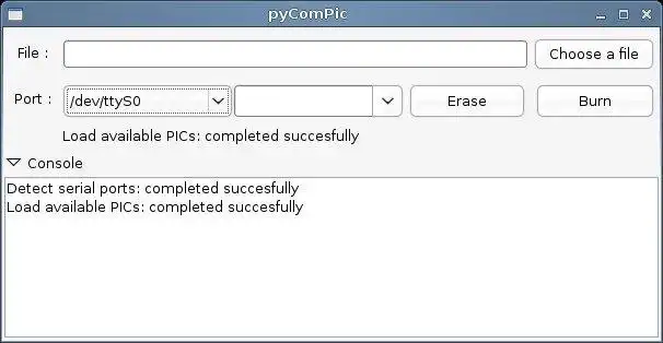 Загрузите веб-инструмент или веб-приложение pyComPic