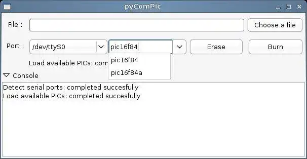 Unduh alat web atau aplikasi web pyComPic untuk dijalankan di Linux online