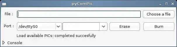 Download de webtool of webapp pyComPic om online onder Linux te draaien