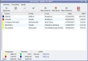 Download web tool or web app pyContas