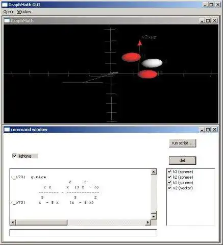 Linux で実行する Web ツールまたは Web アプリ PyGraphMath をオンラインでダウンロードします