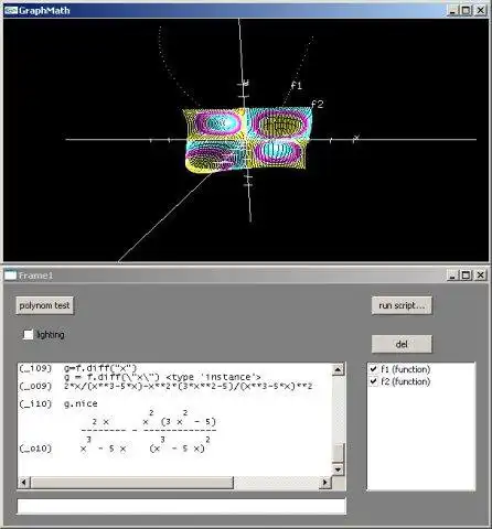 Download web tool or web app PyGraphMath to run in Linux online