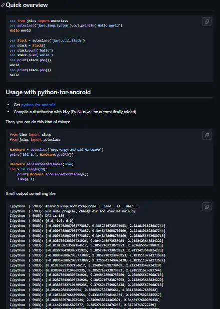 Download webtool of webapp PyJNIus