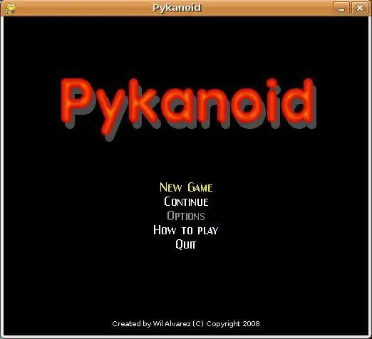 Téléchargez l'outil Web ou l'application Web Pykanoid pour exécuter Linux en ligne