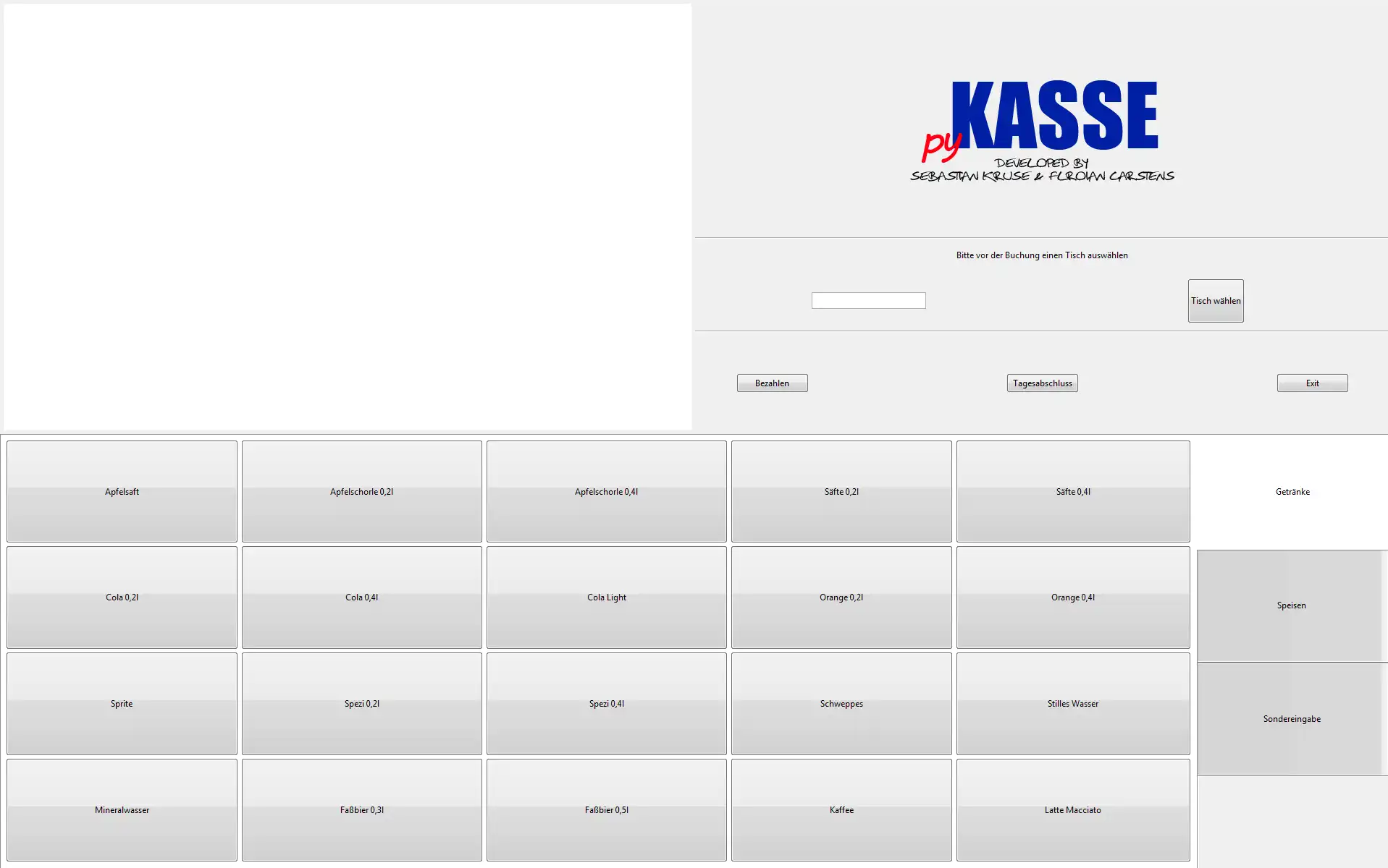 Download web tool or web app pyKasse